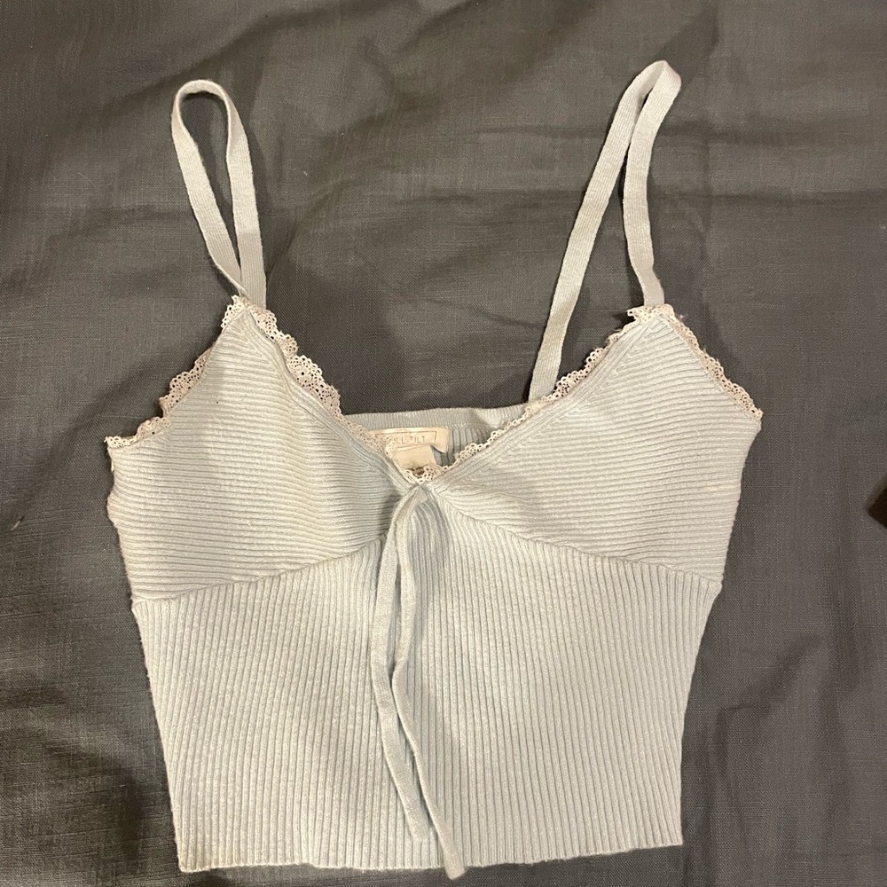 Corset Light Blue Top